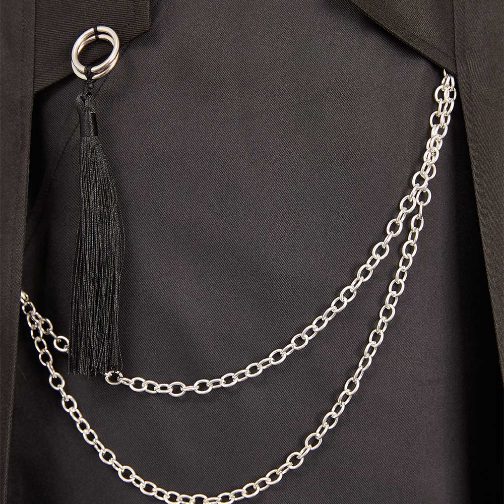 Jinu Saja schwarz Outfits KPOP Demon Hunters Saja Boys Jinu Cosplay Kostüm