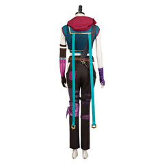 Jinx blau Kostüm Set 2024 Arcane: League of Legends Jinx Cosplay Outfits