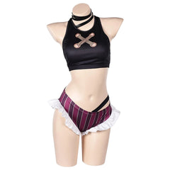 Jinx Kostüm Set Bikini League of Legends Jinx Cosplay Outfit