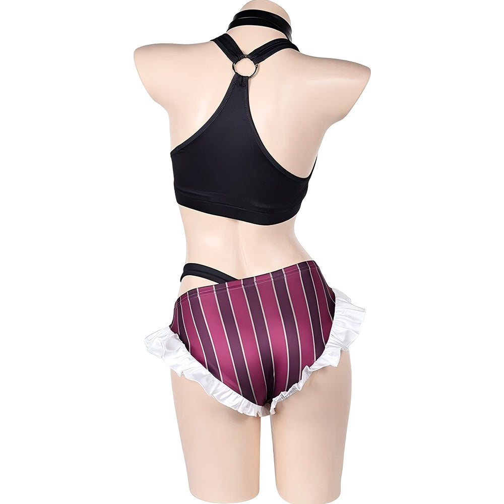 Jinx Kostüm Set Bikini League of Legends Jinx Cosplay Outfit