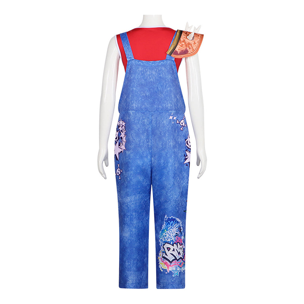 Jo blau Kostüm Set Die vergessene Insel Jo Cosplay Outfit