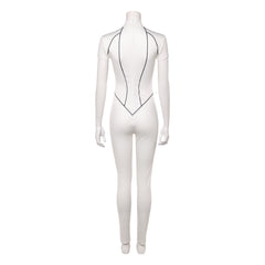Kali Prasad weiß Jumpsuit Stranger Things Kali Cosplay Outfit