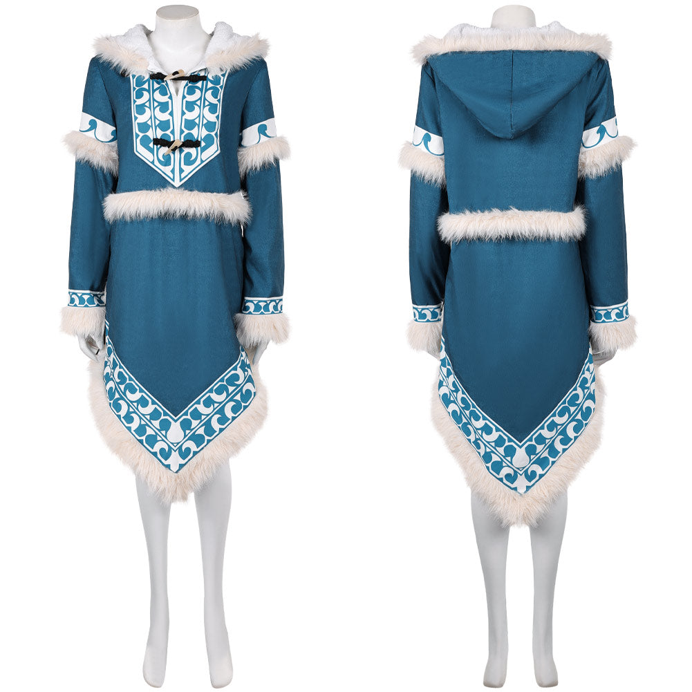 Katara blau Kostüm Set Die Legende von Aang: Der Herr der Elemente Katara Cosplay Outfit