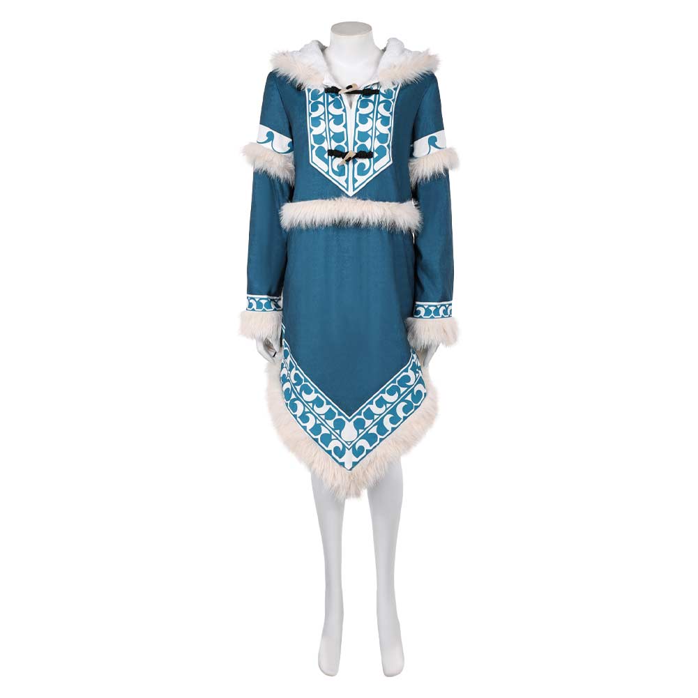 Katara blau Kostüm Set Die Legende von Aang: Der Herr der Elemente Katara Cosplay Outfit