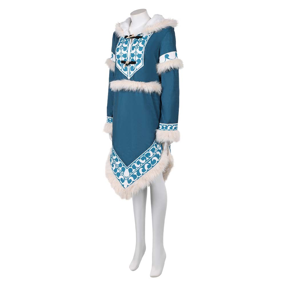 Katara blau Kostüm Set Die Legende von Aang: Der Herr der Elemente Katara Cosplay Outfit