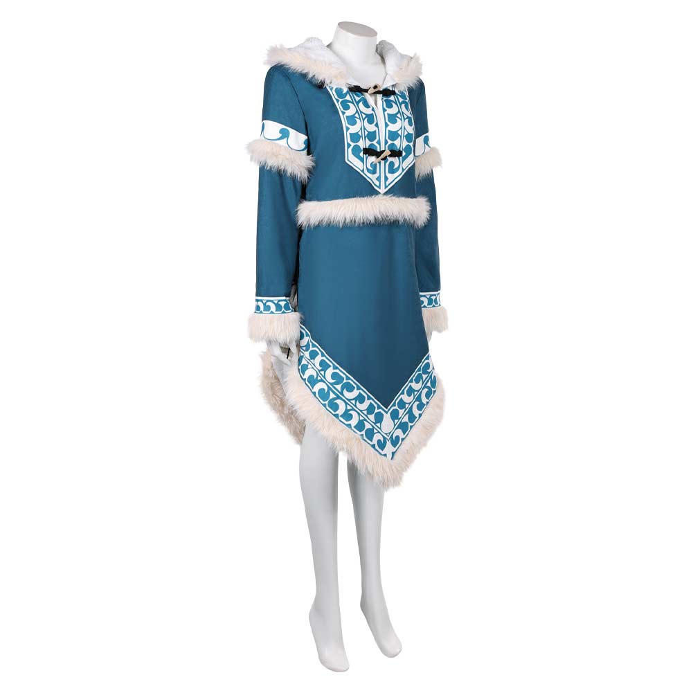 Katara blau Kostüm Set Die Legende von Aang: Der Herr der Elemente Katara Cosplay Outfit