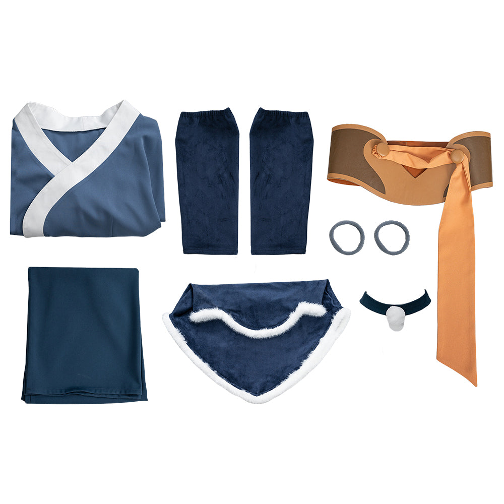 Katara Kostüm Set Avatar – Der Herr der Elemente Katara Cosplay Outfit
