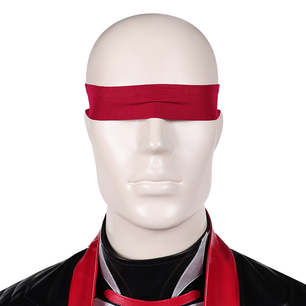 Kenshi rot Kostüm Set Mortal Kombat Film Kenshi Takahashi Cosplay Outfit