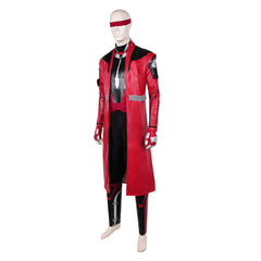Kenshi rot Kostüm Set Mortal Kombat Film Kenshi Takahashi Cosplay Outfit