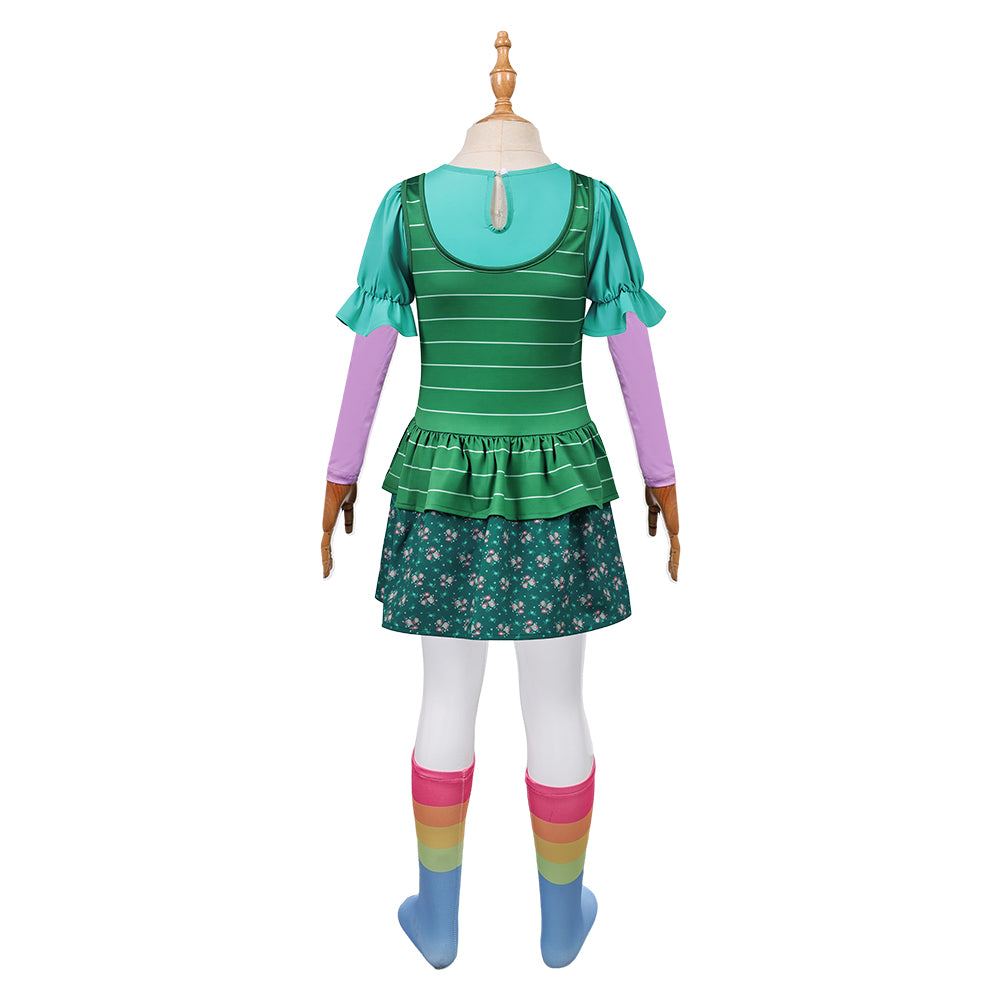 Kinder Bonnie Anderson grün Kostüm Set Toy Story 2026 Bonnie Cosplay Outfit