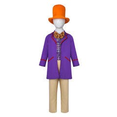 Kinder Film Wonka Willy Wonka lila Kostüm Set