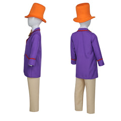 Kinder Film Wonka Willy Wonka lila Kostüm Set