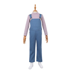 Kinder Jane Hopper blau Kostüm Set Stranger Things Eleven Cosplay Outfit