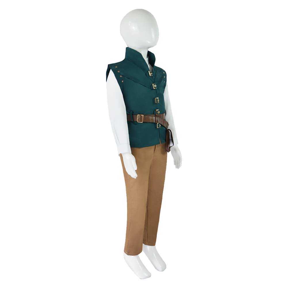 Kinder Jungen Flynn Rider Kostüm Tangled Eugene Fitzherbert Cosplay Kostüm Set