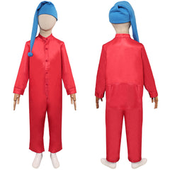 Kinder Jungen Schneewittchen Zwerge rot Jumpsuot Cosplay Outfits