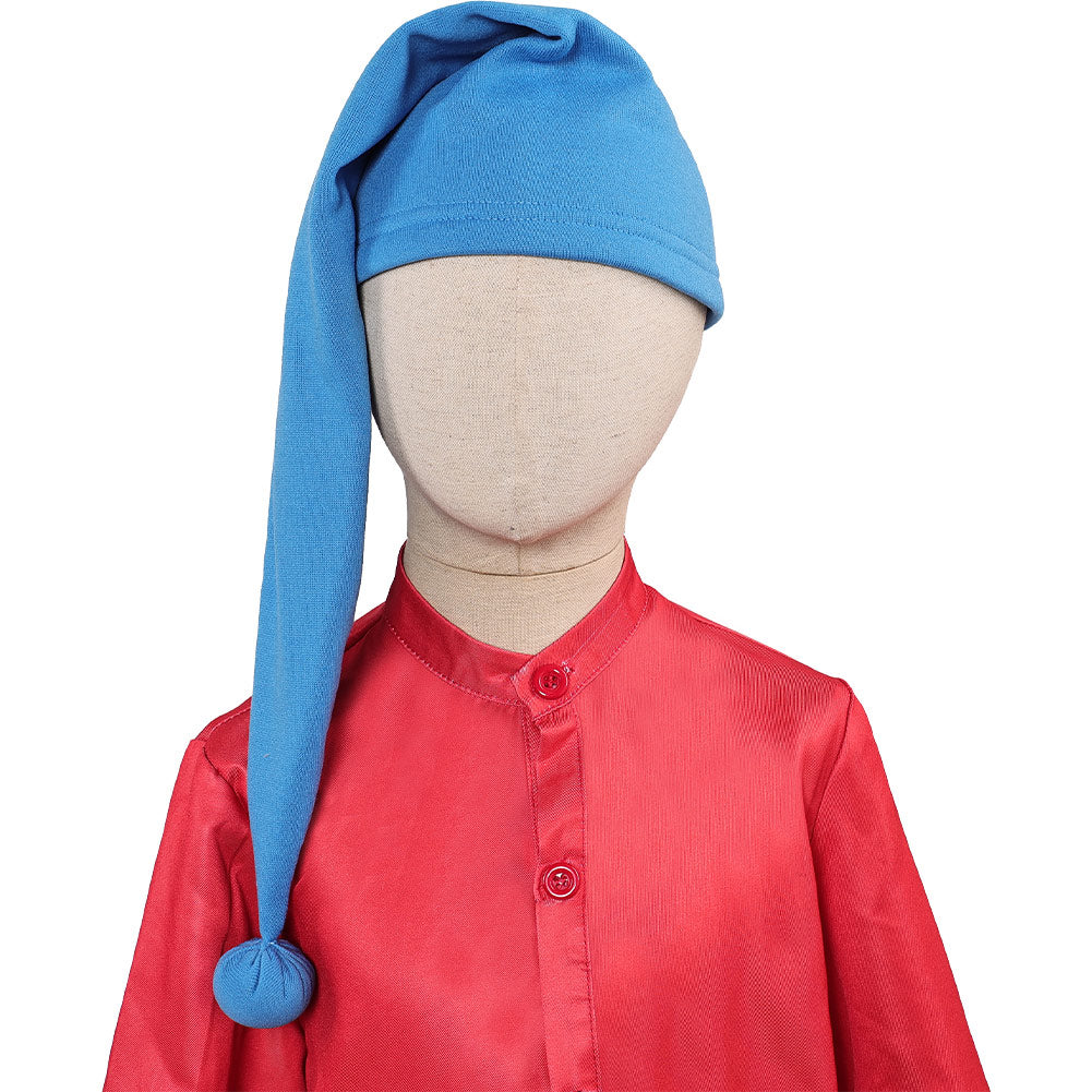 Kinder Jungen Schneewittchen Zwerge rot Jumpsuot Cosplay Outfits