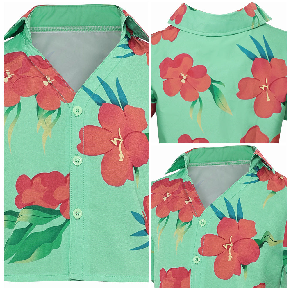 Kinder Junger Abby Saja grün Shirt K-Pop: Demon Hunters Saja Boys Abby Cosplay Outfits