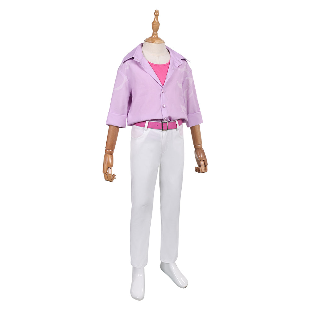 Kinder Junger Jinu Saja rosa Kostüm K-Pop: Demon Hunters Saja Boys Jinu Cosplay Outfits