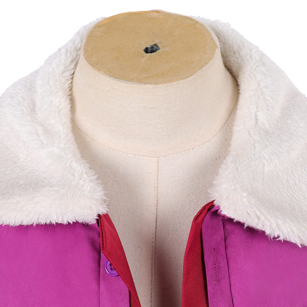 Kinder Mädchen Eleven lila Jacke Stranger Things: Tales From ‘85 lila Cosplay Outfit