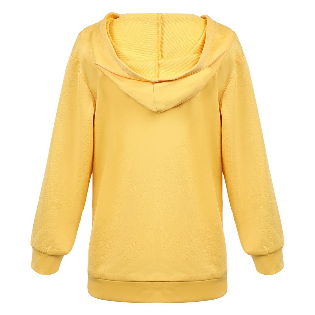 Kinder Mädchen Huntrix Zoey gelb Hoodie K-Pop: Demon Hunters Zoey Cosplay Outfits