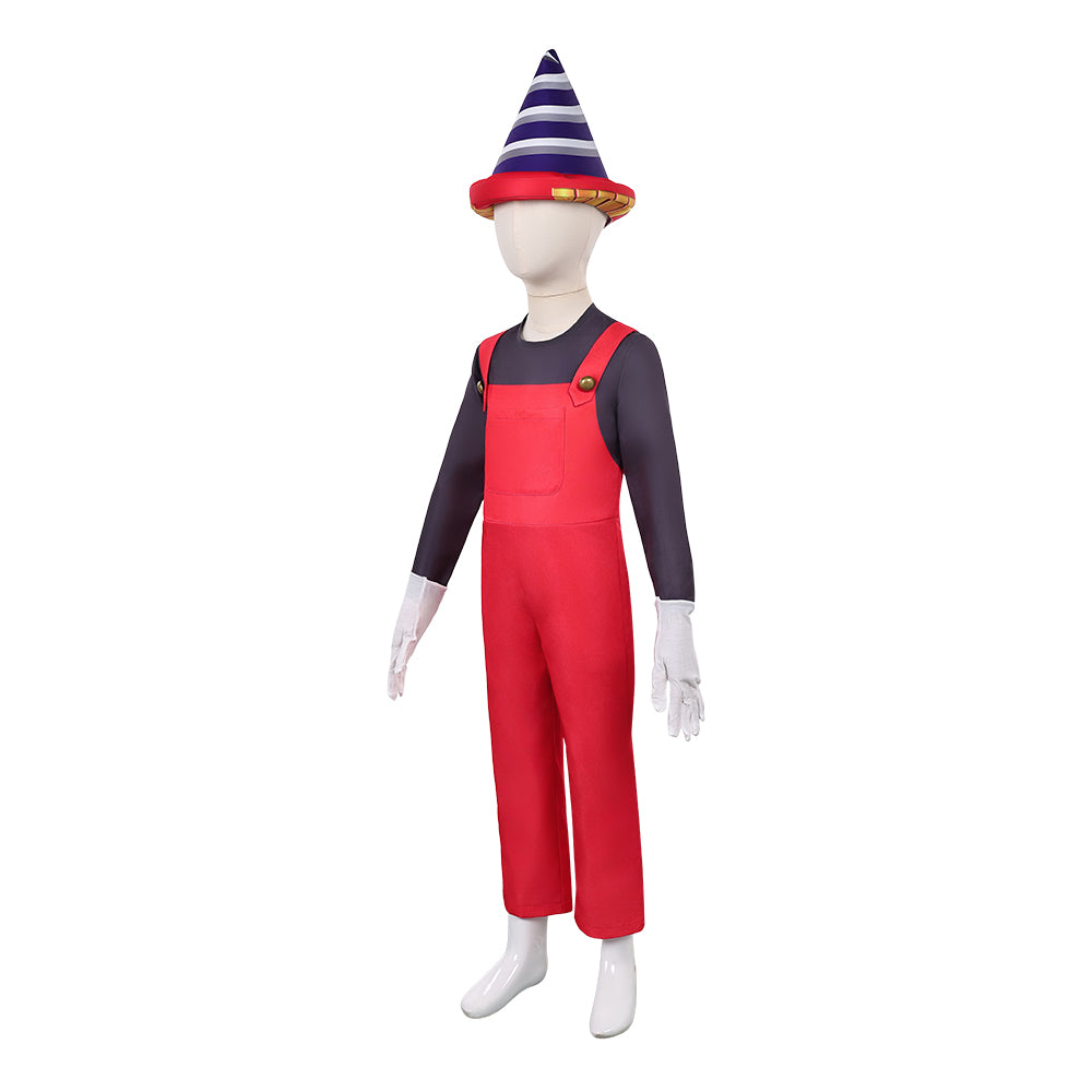 Kinder Mario rot Kostüm Der Super Mario Galaxy Film Mario Cosplay Outfit