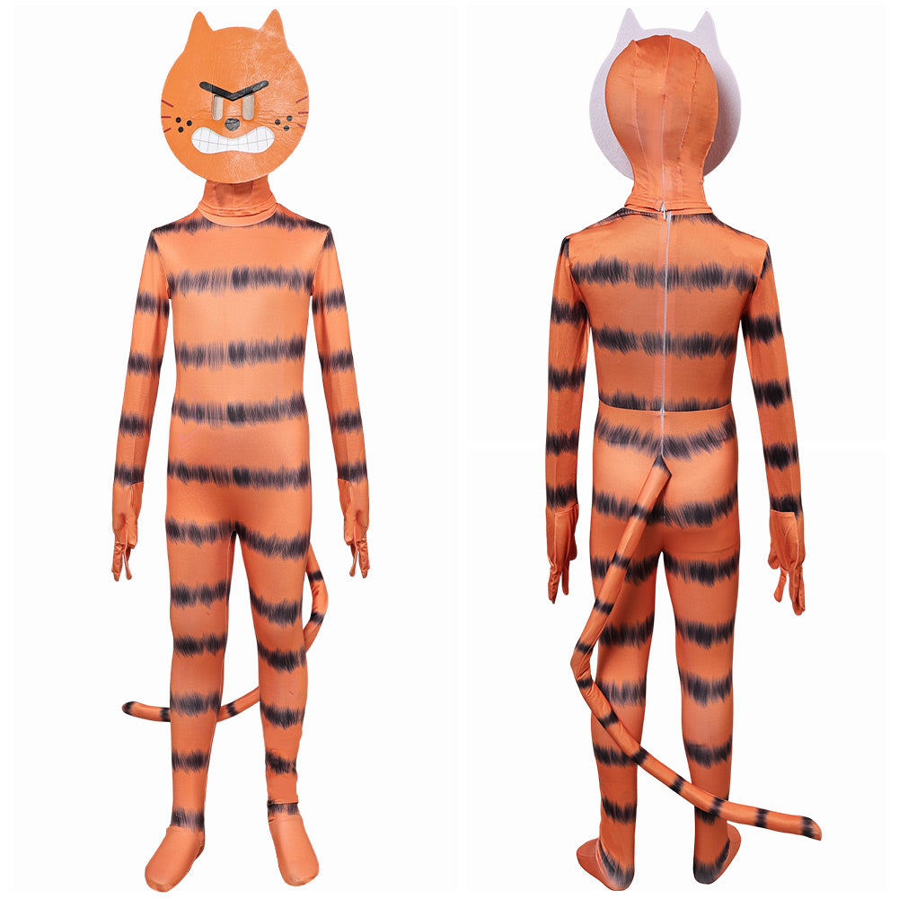 Kinder Petey the Cat Jumpsuit DOG MAN Cosplay Kostüm