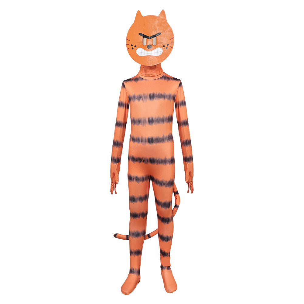 Kinder Petey the Cat Jumpsuit DOG MAN Cosplay Kostüm