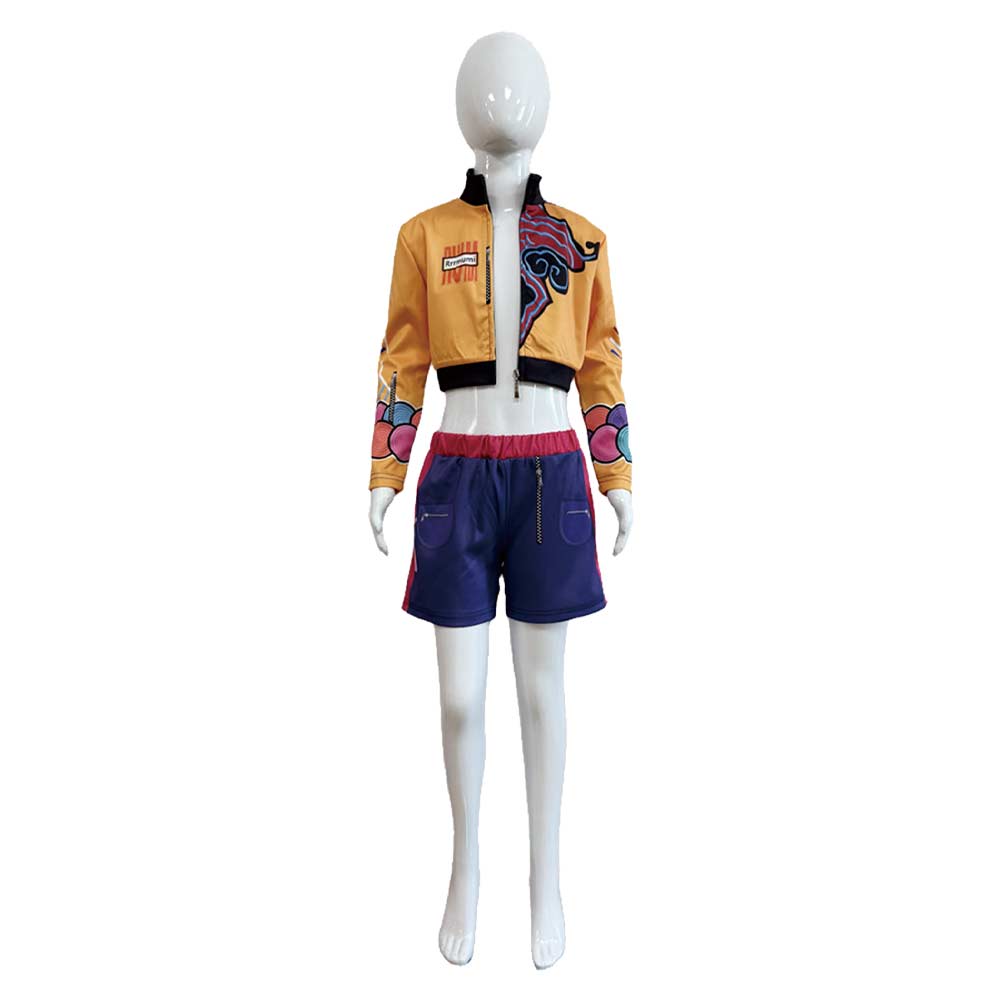 Hunters Kpop Cosplay Kostüm Kinder - Ru-mi Kostüm Mit Jacke, Shorts & T-Shirt