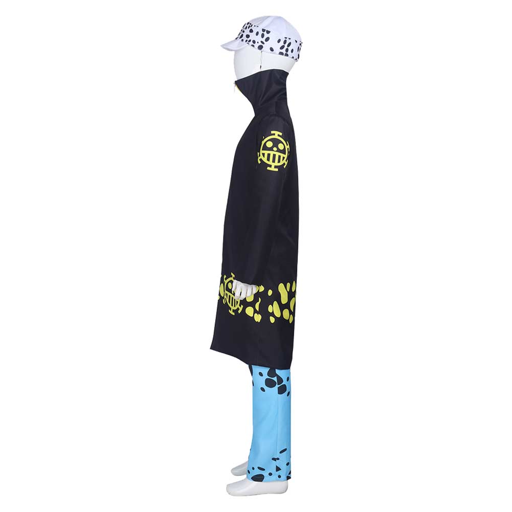 Kinder Trafalgar D. Water Law Kostüm SET One Piece Cosplay Outfits