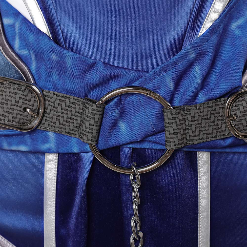 Kitana blau Jumpsuit Mortal Kombat 1 Kitana Cosplay Outfit   