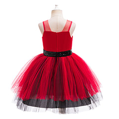 Kleid Descendants: Wicked Wonderland Kinder Red Kostüm Set Red Cosplay Outfit