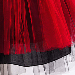 Kleid Descendants: Wicked Wonderland Kinder Red Kostüm Set Red Cosplay Outfit