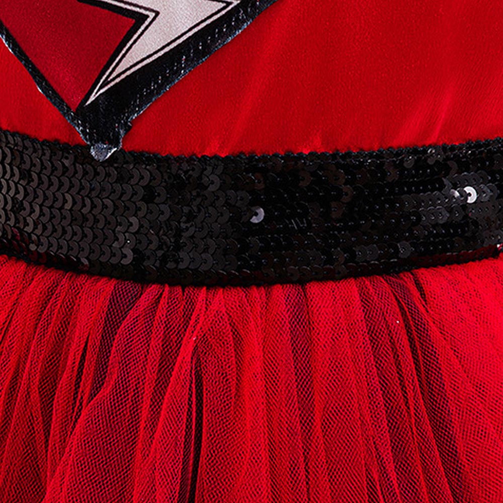 Kleid Descendants: Wicked Wonderland Kinder Red Kostüm Set Red Cosplay Outfit