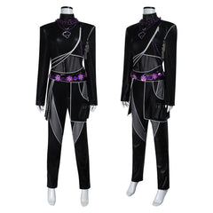 Kpop Demons Hunters Huntrix Rumi schwarz Kampfanzug Cosplay Kostüm