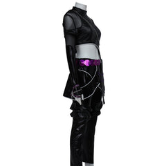 Kpop Demons Hunters Huntrix Zoey schwarz Kampfanzug Cosplay Kostüm