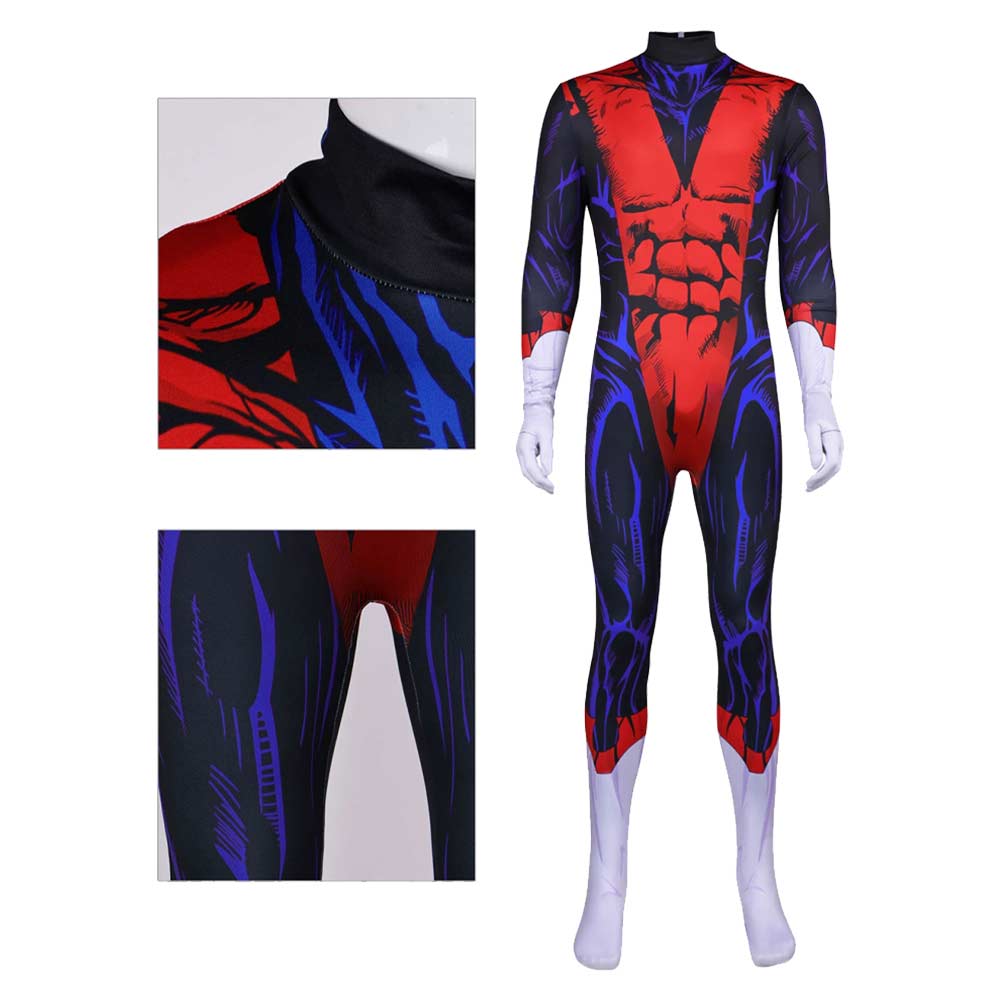 Kurt Wagner Jumpsuit Kostüm Set X-Men '97 Kurt Wagner Cosplay Outfit