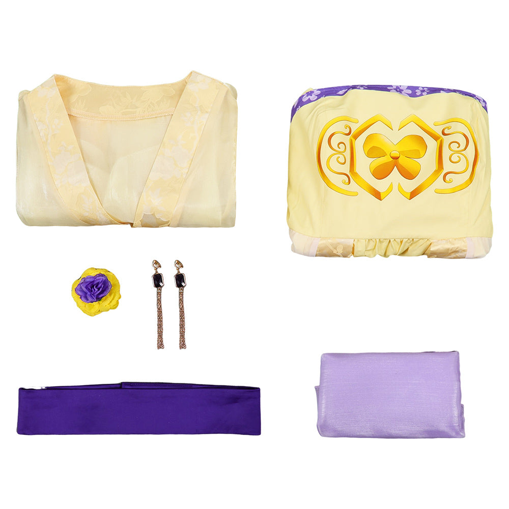 Kusuriya no Hitorigoto Maomao gelb Hanfu Cosplay Outfits