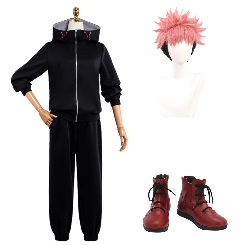 JJK-Yuji Itadori uniform Cosplay Kostüm Halloween Karneval Outfit