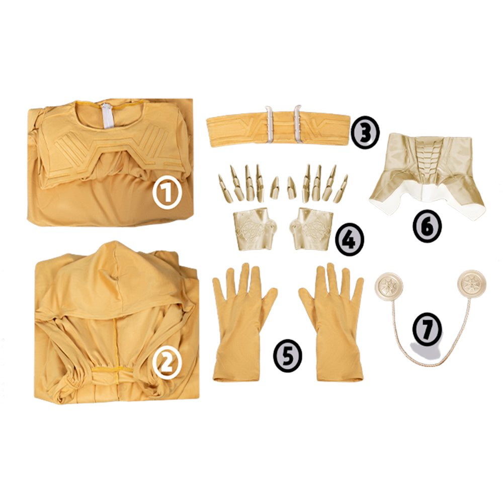 Latverian Witch Kostüm Set Avengers: Doomsday Latverian Witch gold Cosplay Outfit
