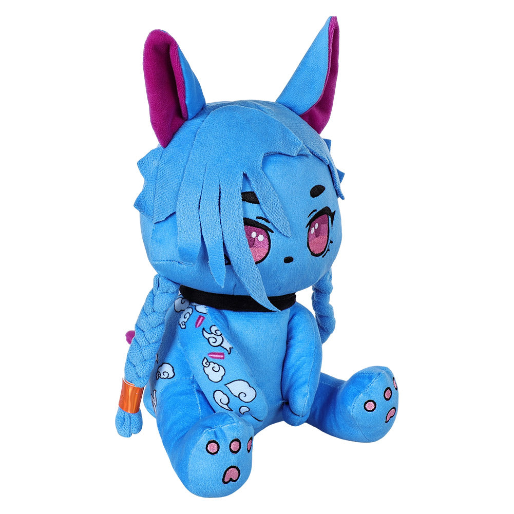 League of Legends Arcane Jinx Plüschtier blau Kuscheltier als Geschenk