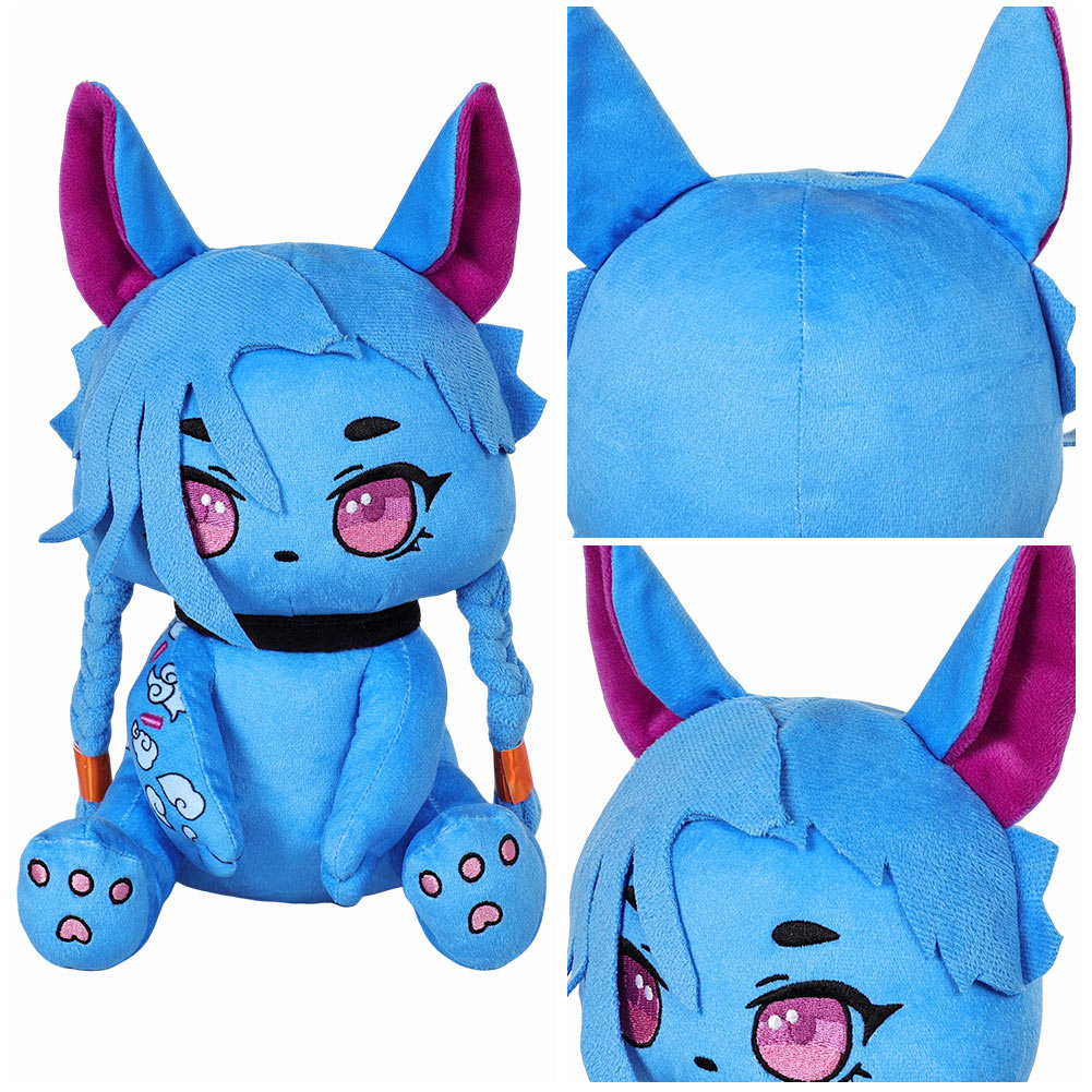 League of Legends Arcane Jinx Plüschtier blau Kuscheltier als Geschenk