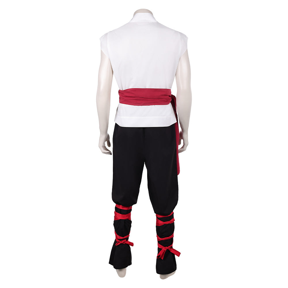 Liu Kang weiß Kostüm Set Mortal Kombat 2 Liu Kang Cosplay Outfit