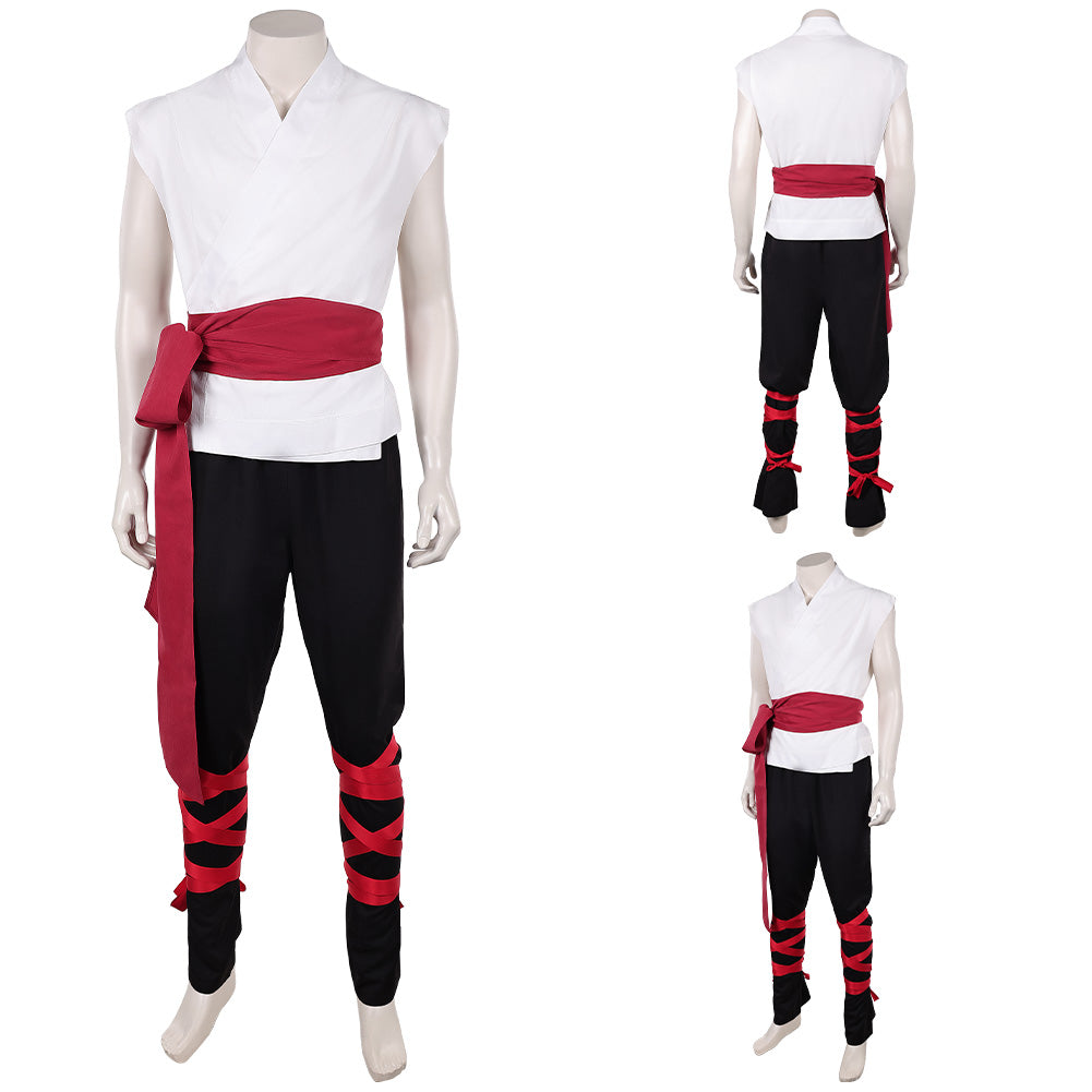 Liu Kang weiß Kostüm Set Mortal Kombat 2 Liu Kang Cosplay Outfit