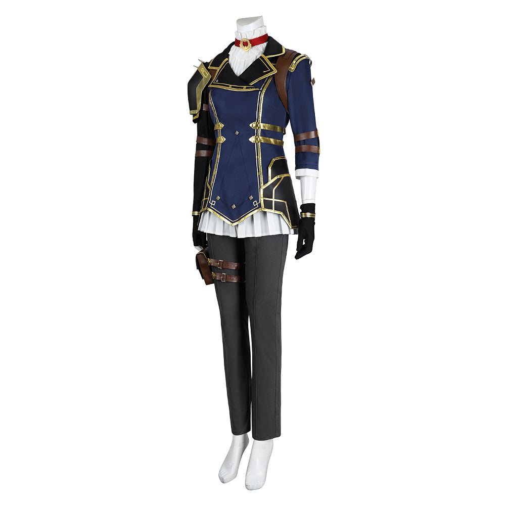 LOL Caitlyn Kiramman the Sheriff of Piltover Kostüm Cosplay Outfits