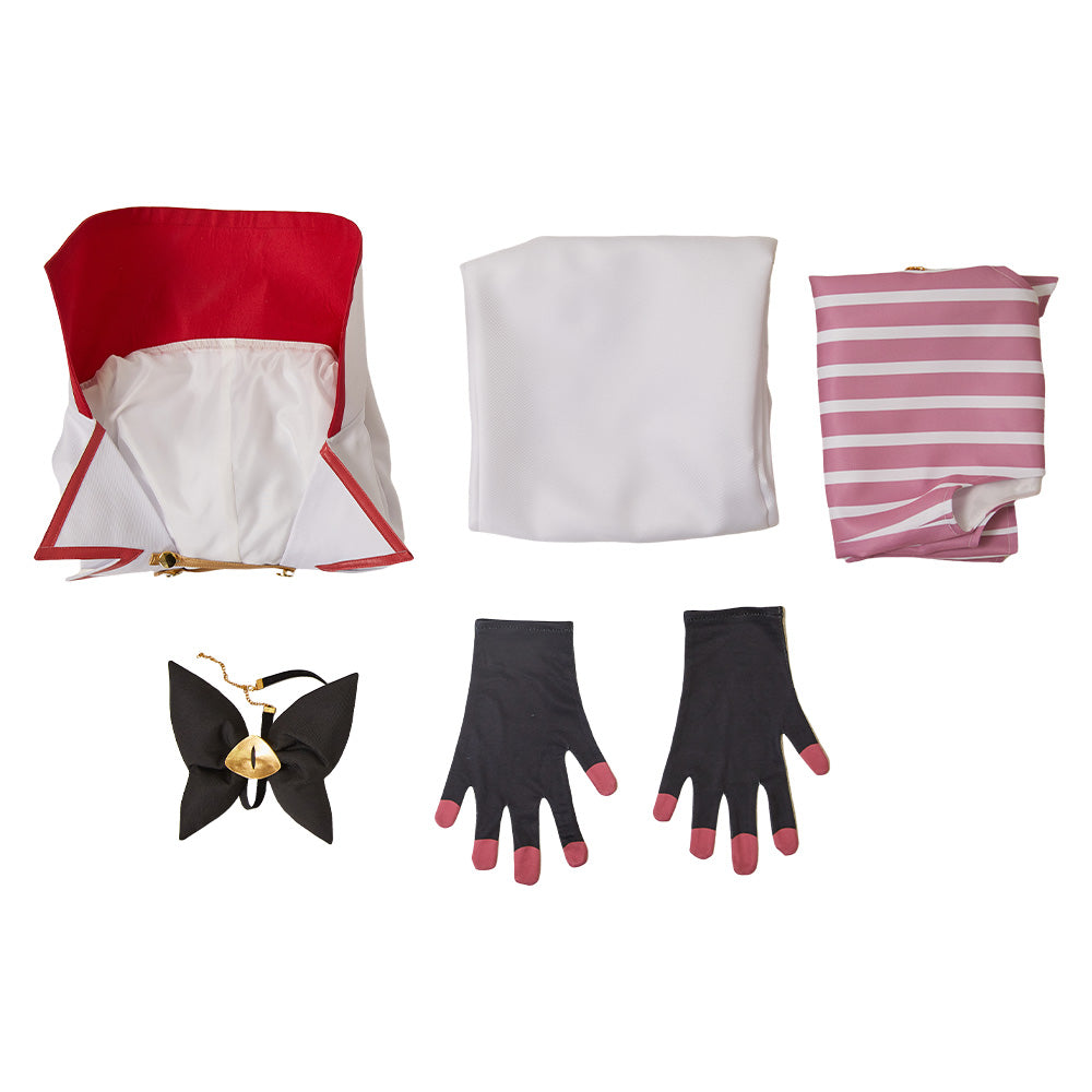 Lucifer Morningstar weiß Outfit Hellaverse Hazbin Hotel Lucifer Cosplay Kostüm