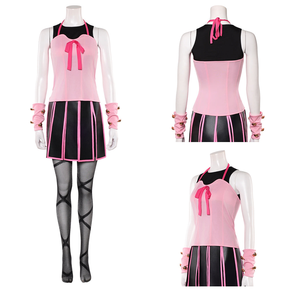 Lucy Steel Outfit JoJo's Bizarre Adventure Lucy Cosplay rosa Kostüm