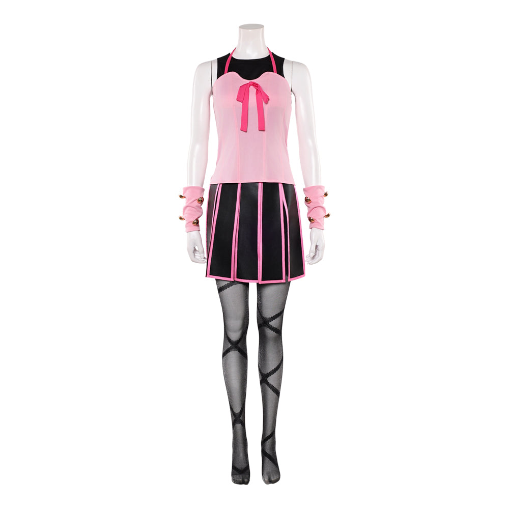 Lucy Steel Outfit JoJo's Bizarre Adventure Lucy Cosplay rosa Kostüm
