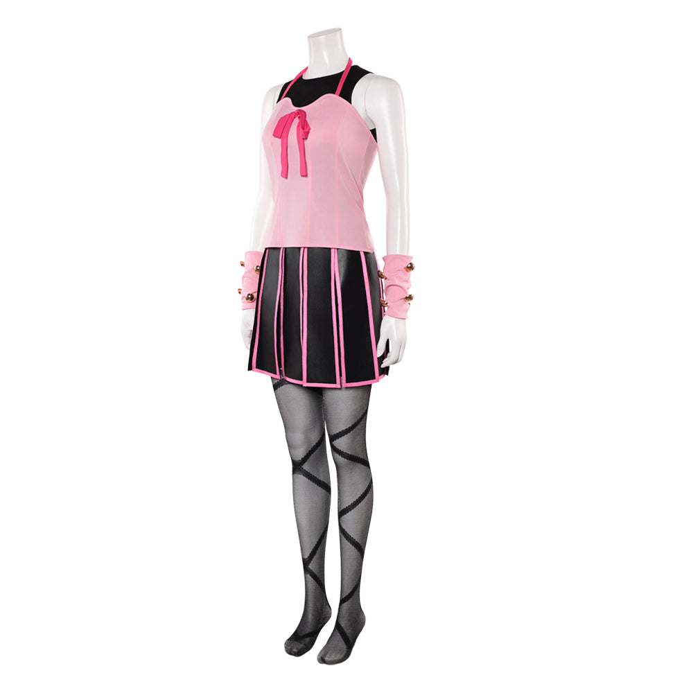 Lucy Steel Outfit JoJo's Bizarre Adventure Lucy Cosplay rosa Kostüm