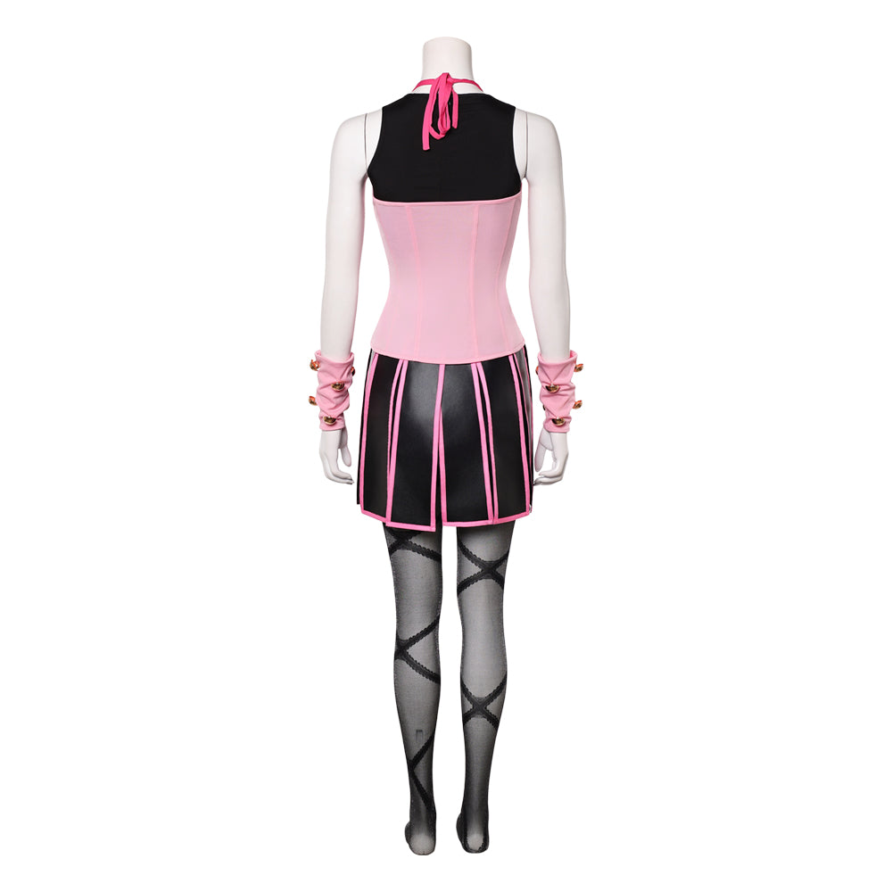 Lucy Steel Outfit JoJo's Bizarre Adventure Lucy Cosplay rosa Kostüm