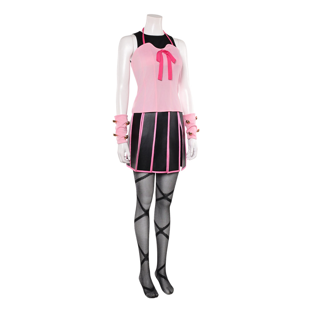 Lucy Steel Outfit JoJo's Bizarre Adventure Lucy Cosplay rosa Kostüm